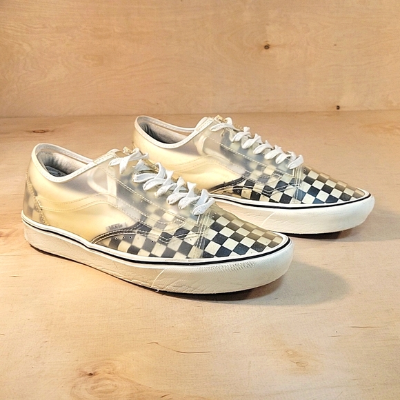 Vans ComfyCush Slip Skool Checkerboard Clear Mens Shoes - Picture 2 of 10